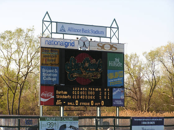 Alliance Bank Stadium - Scoreboard - Syracuse, NY